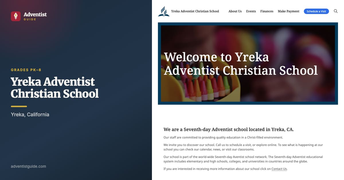 The Yreka Adventist Christian School website