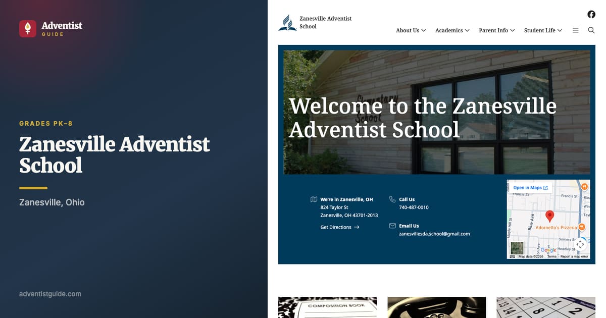 The Zanesville Adventist School website